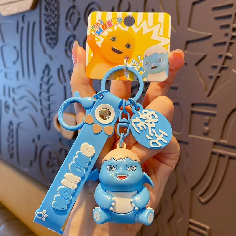Baimao PVC+ Hardware Keychains Unisex-5