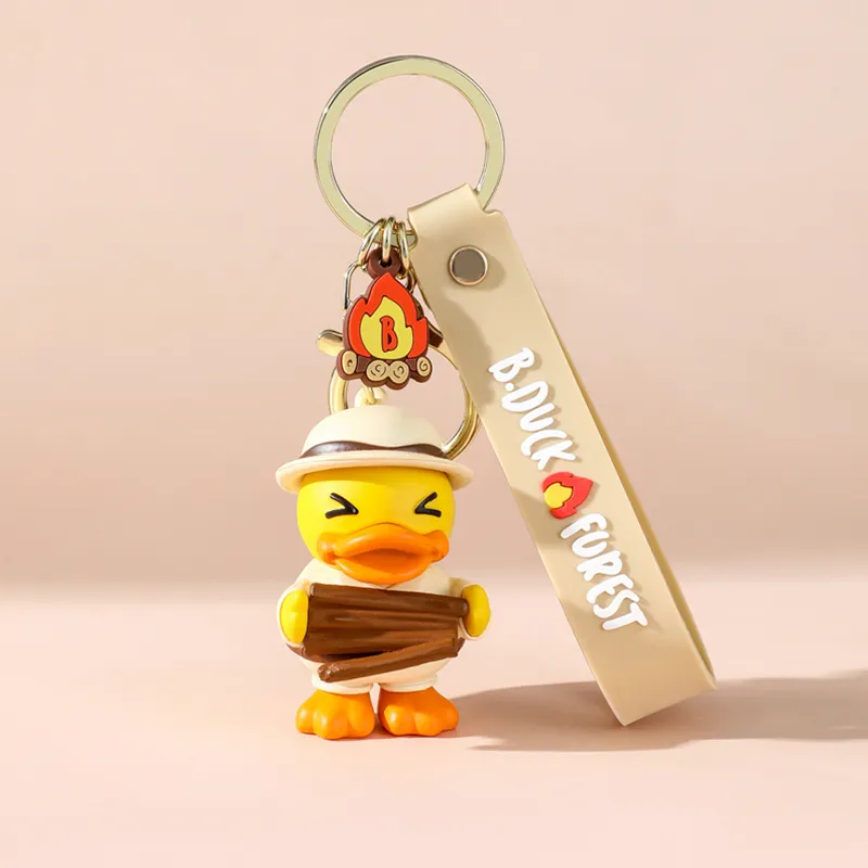 Baimao PVC Metal Keychains Unisex-9