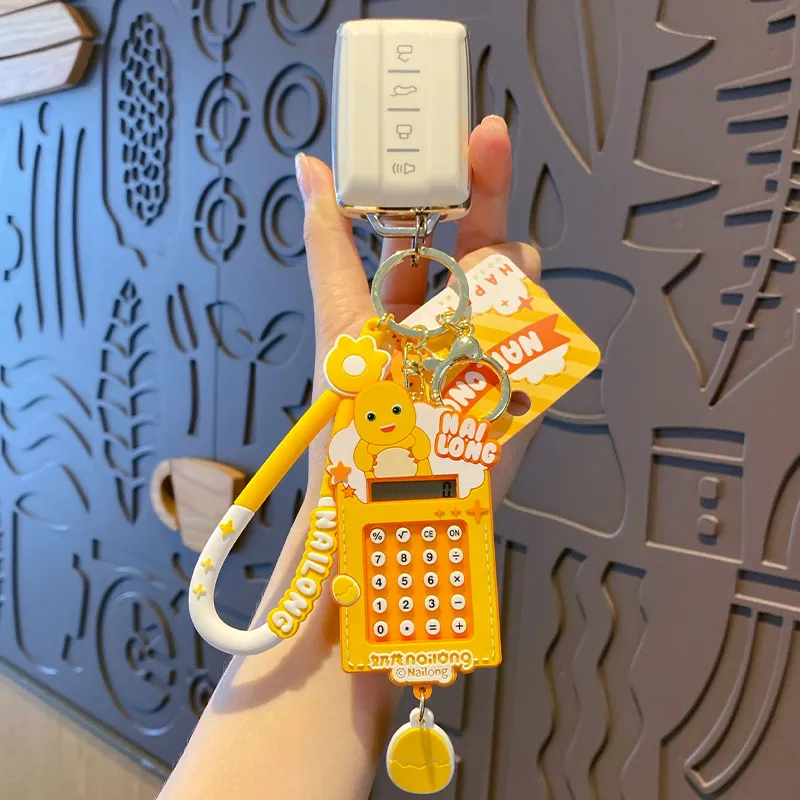 Baimao PVC+ Hardware Keychains Unisex-4