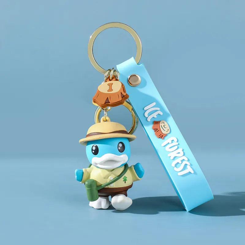 Baimao PVC Metal Keychains Unisex-3