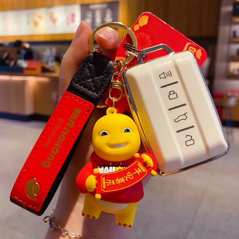 Baimao PVC+ Hardware Keychains Unisex-3