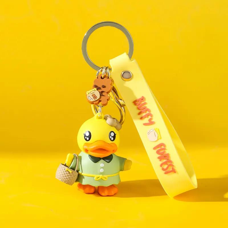 Baimao PVC Metal Keychains Unisex-1