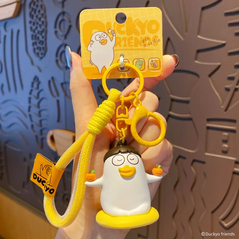 Baimao PVC+ Hardware Keychains Unisex-5