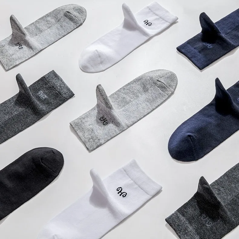 H YXIANG Mid Calf Socks Men's 6 Pack-4