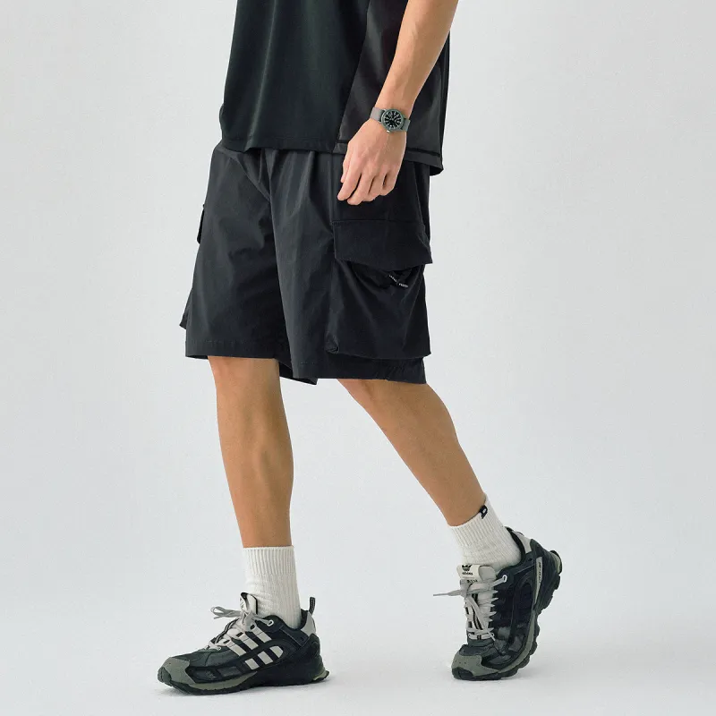 714STREET Cargo Shorts Men-9