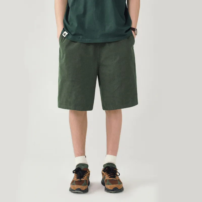 714STREET 100% Cotton Plaid Shorts Unisex Black Gray-8