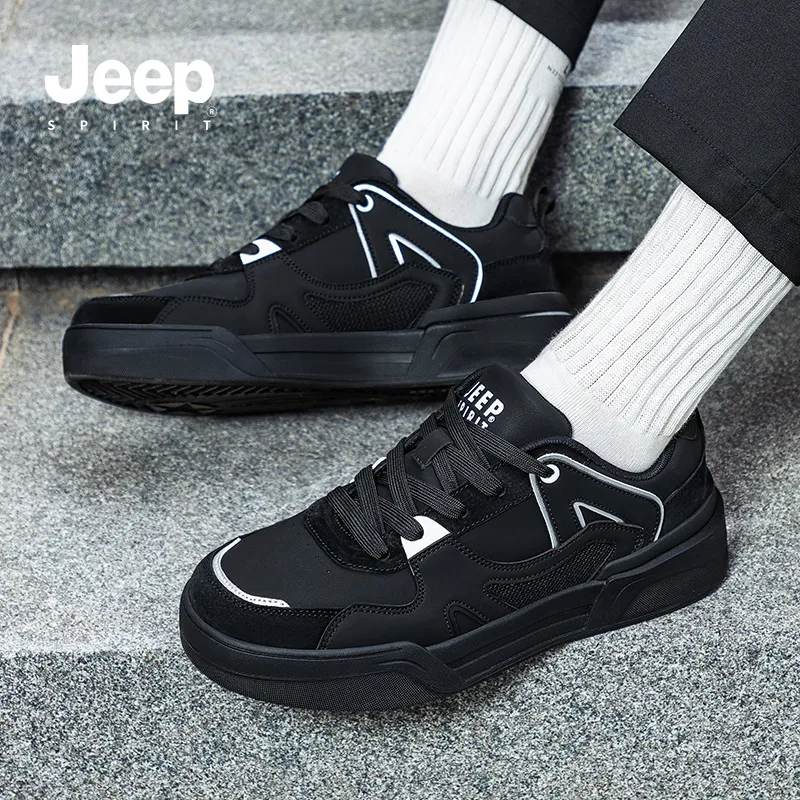 JEEP SPIRIT Skateboard Shoes Men Low Top White-7