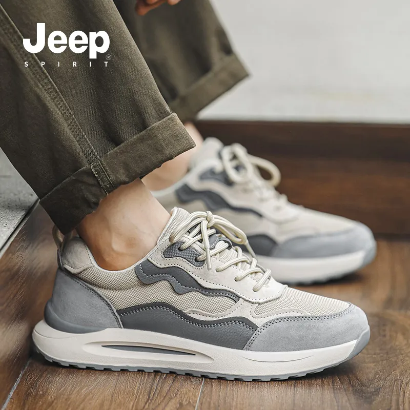 JEEP SPIRIT Light Cloud 2.0 Cushioning Abrasion Resistant Waterproof Rebound Low Top Casual Shoes Men's-7