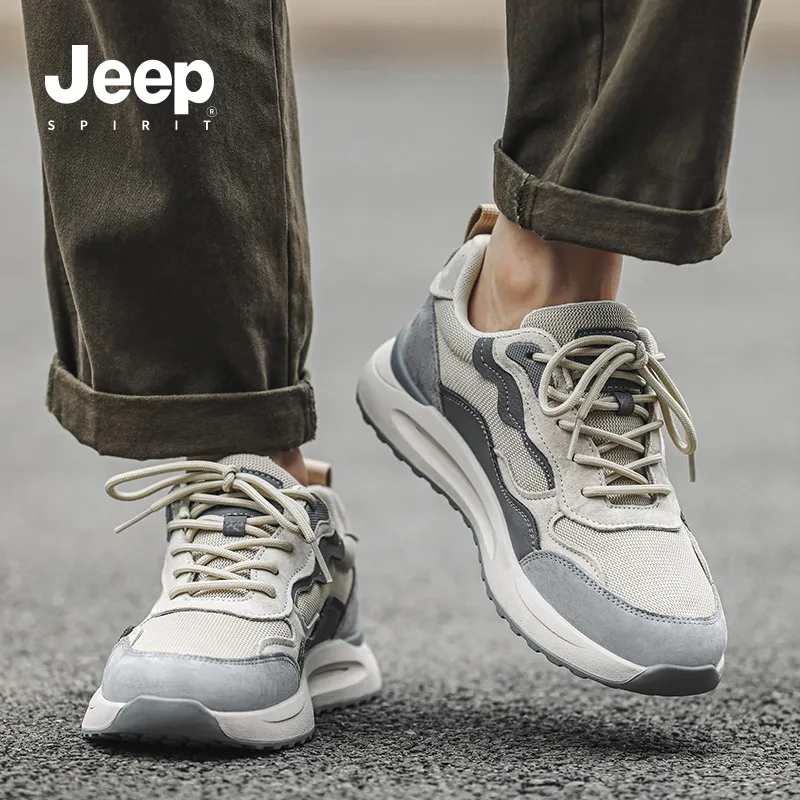 JEEP SPIRIT Light Cloud 2.0 Cushioning Abrasion Resistant Waterproof Rebound Low Top Casual Shoes Men's-9