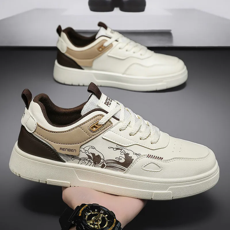 RENBEN Waterproof And Slip Resistant Low Top Skateboard Shoes Men's-6
