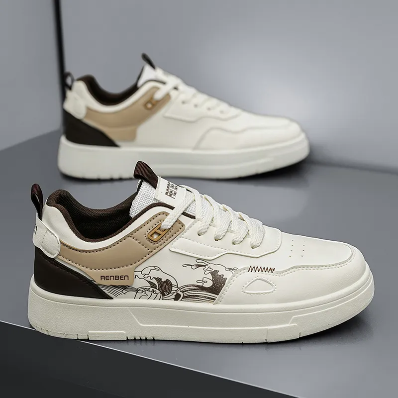 RENBEN Waterproof And Slip Resistant Low Top Skateboard Shoes Men's-5