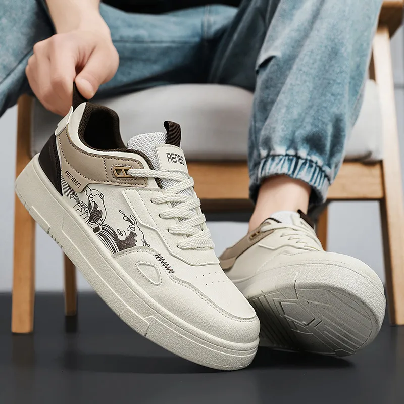 RENBEN Waterproof And Slip Resistant Low Top Skateboard Shoes Men's-7