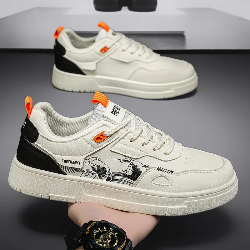 RENBEN Waterproof And Slip Resistant Low Top Skateboard Shoes Men's-13