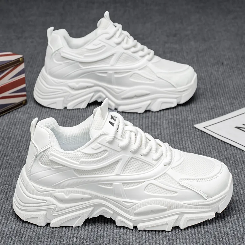 RENBEN Breathable, Lightweight Coverage Low Top Chunky Sneakers Men's-4
