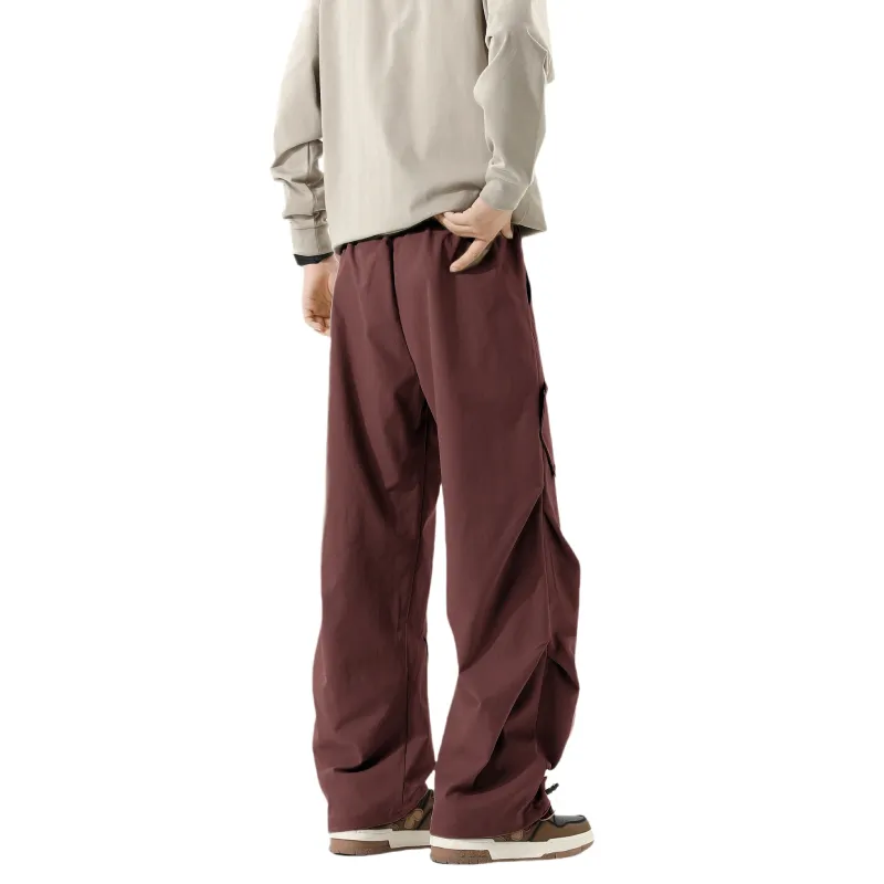 NC-30 Casual Pants Unisex Burgundy-1