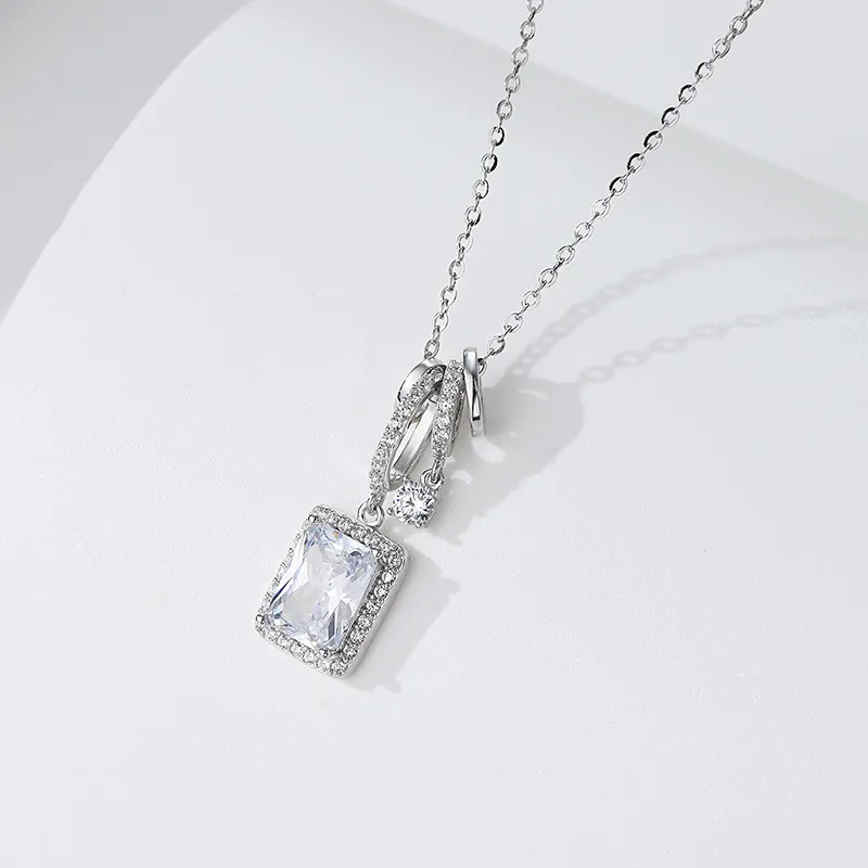 QIDUYINSHI 925 Sterling Silver Necklaces Women's-1