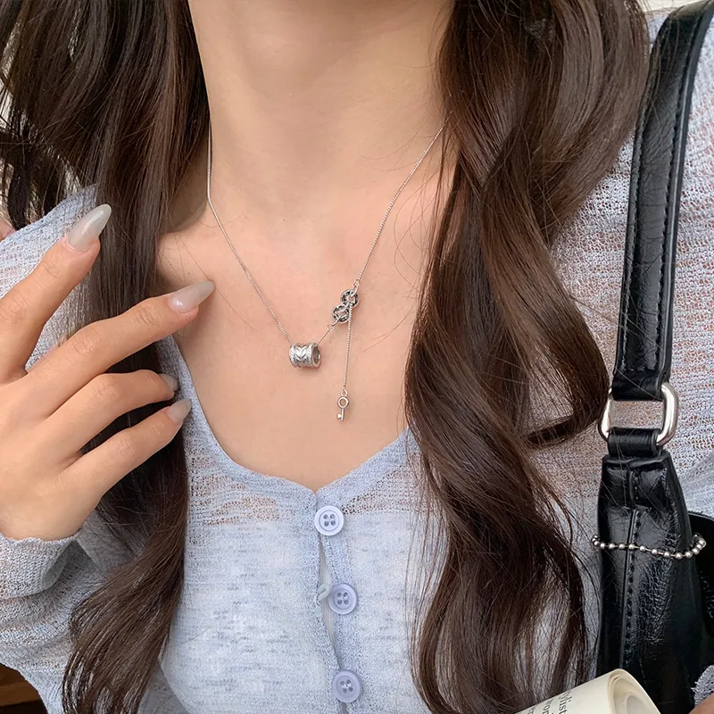 QIDUYINSHI S925 Silver Necklaces Unisex-2