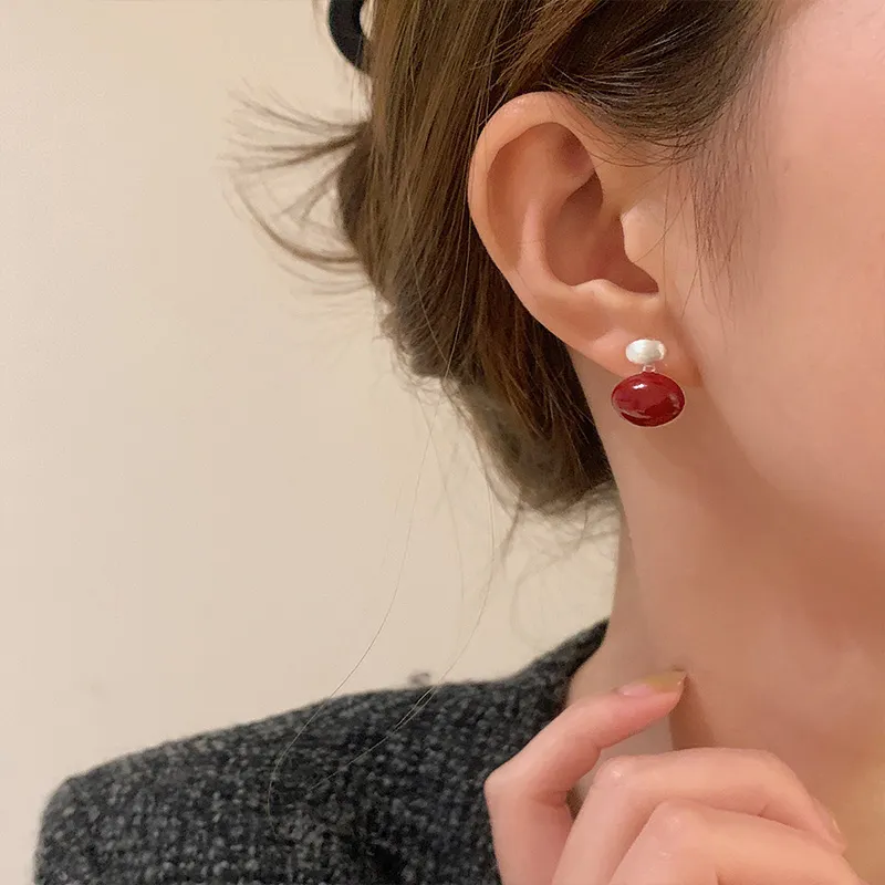 QIDUYINSHI S925 Silver Earrings Women's-5