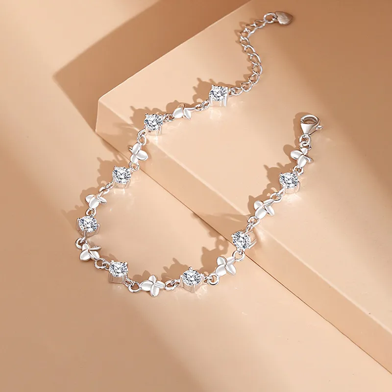 QIDUYINSHI 999 Fine Silver Bracelets Women's-1