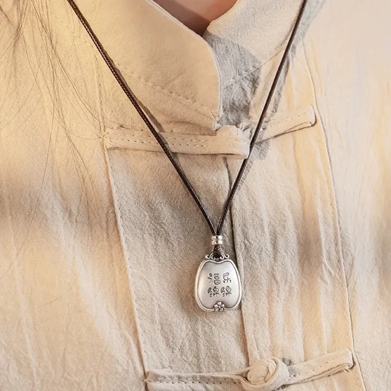 QIDUYINSHI S999 Fine Silver Necklaces Unisex-5