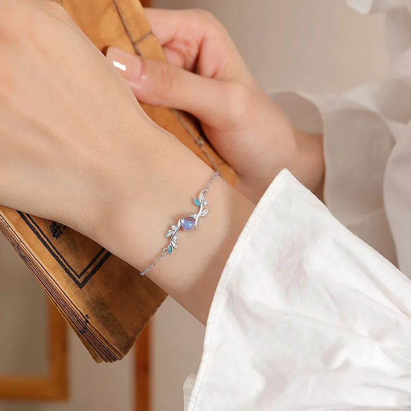 QIDUYINSHI S925 Silver Bracelets Women's-1