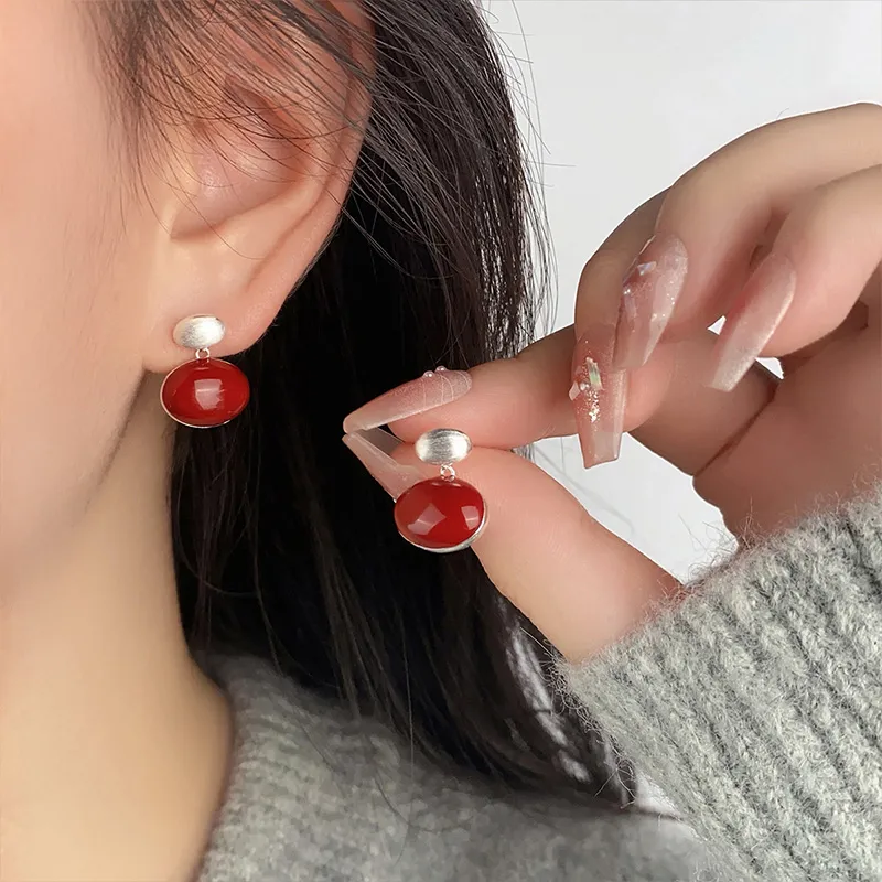 QIDUYINSHI S925 Silver Earrings Women's-4