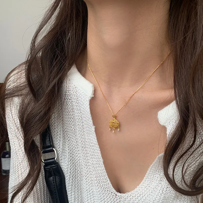 QIDUYINSHI S925 Silver Necklaces Women's-8
