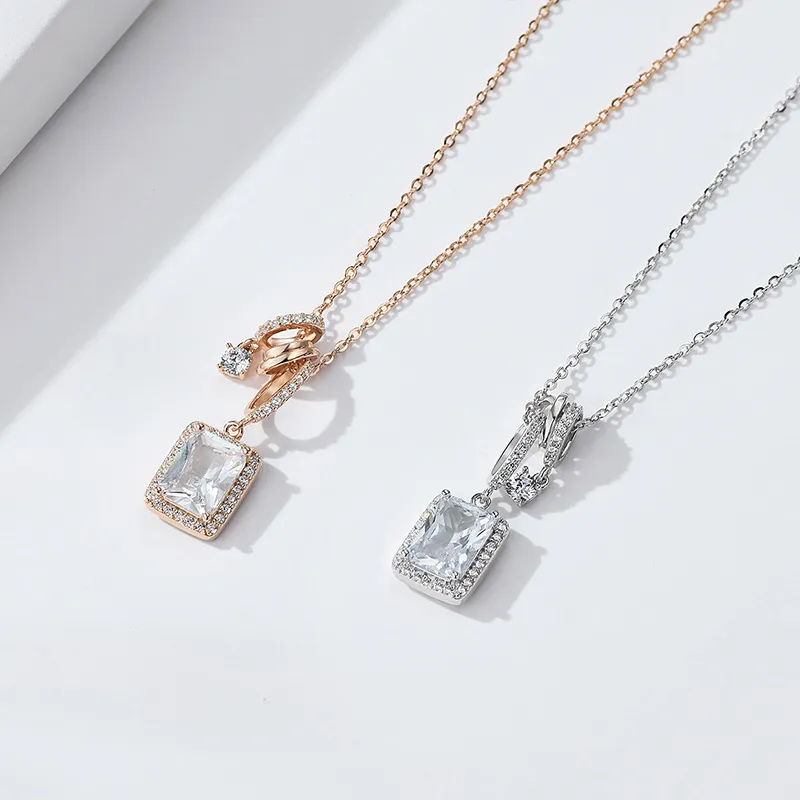 QIDUYINSHI 925 Sterling Silver Necklaces Women's-5