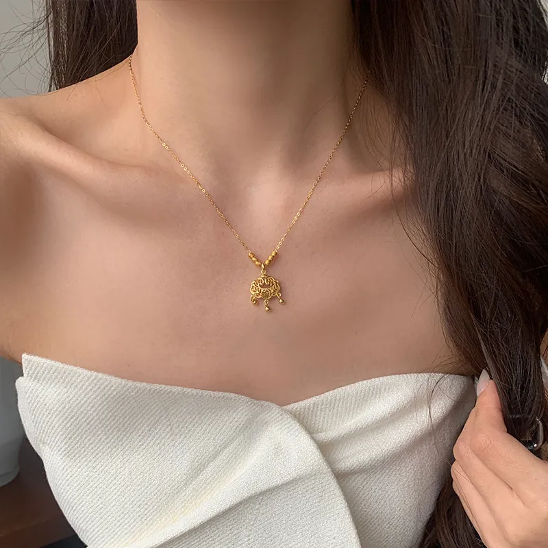 QIDUYINSHI 925 Sterling Silver Necklaces Women's-5