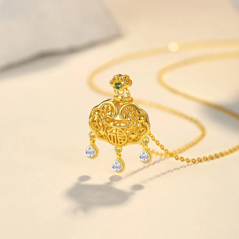 QIDUYINSHI S925 Silver Necklaces Women's-7