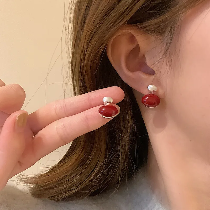 QIDUYINSHI S925 Silver Earrings Women's-3