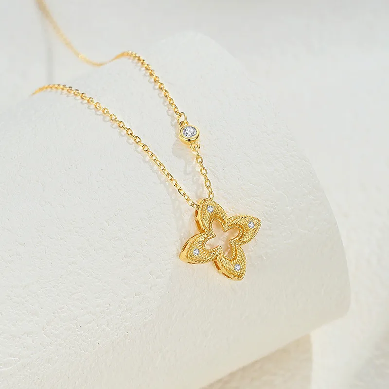 QIDUYINSHI S925 Silver Necklaces Women's-6