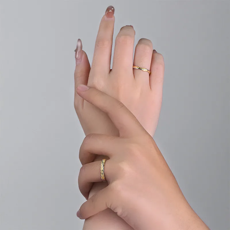 QIDUYINSHI S925 Silver Rings Unisex Box-3