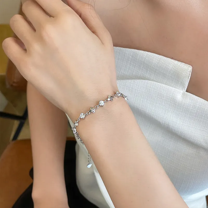 QIDUYINSHI 999 Fine Silver Bracelets Women's-2