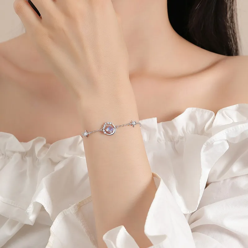 QIDUYINSHI S925 Silver Bracelets Women's-1