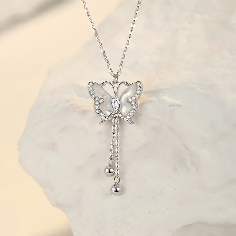 QIDUYINSHI S925 Silver Necklaces Women's-5