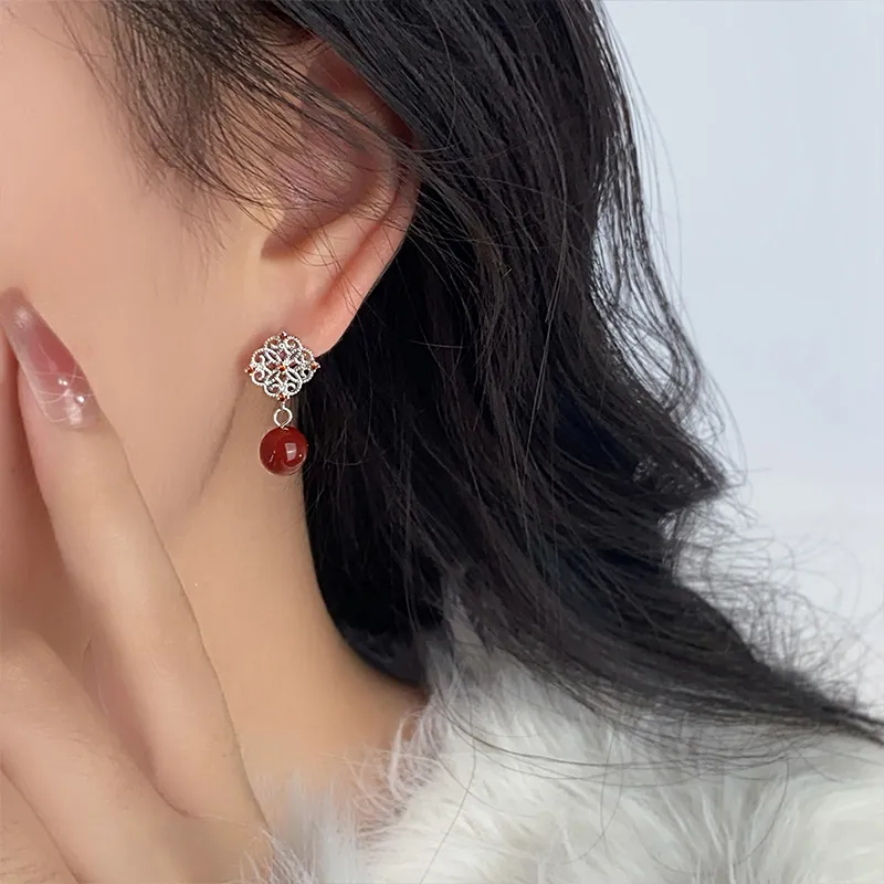 QIDUYINSHI S925 Silver Earrings Women's-7
