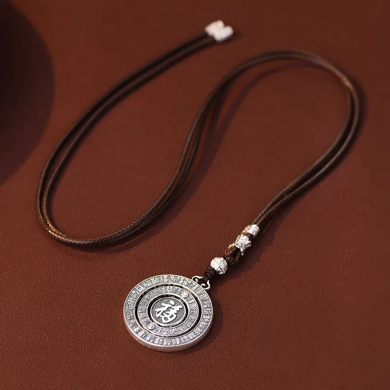 QIDUYINSHI S999 Fine Silver Necklaces Unisex-4