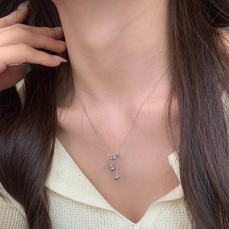 QIDUYINSHI S925 Silver Necklaces Women's-2