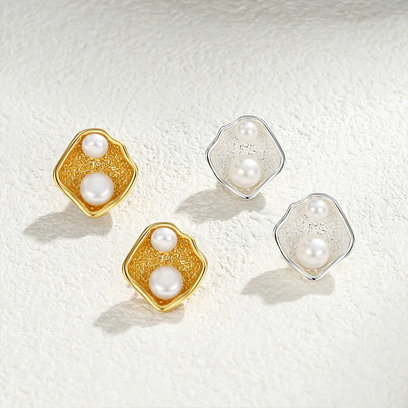 QIDUYINSHI S925 Silver Stud Earrings Women's-5
