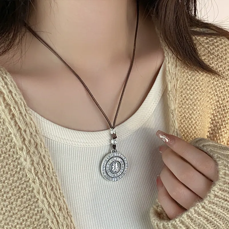 QIDUYINSHI S999 Fine Silver Necklaces Unisex-6