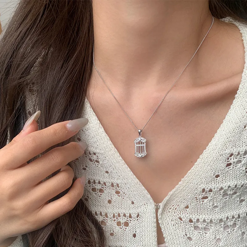 QIDUYINSHI S925 Silver Necklaces Women's-4