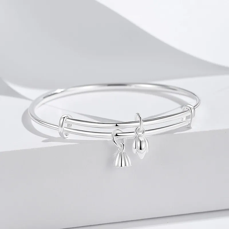 QIDUYINSHI 999 Fine Silver Sterling Silver Bracelets Women's-1