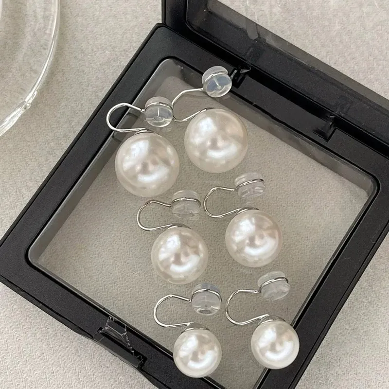 QIDUYINSHI S925 Silver Clip On Earrings Women's-1