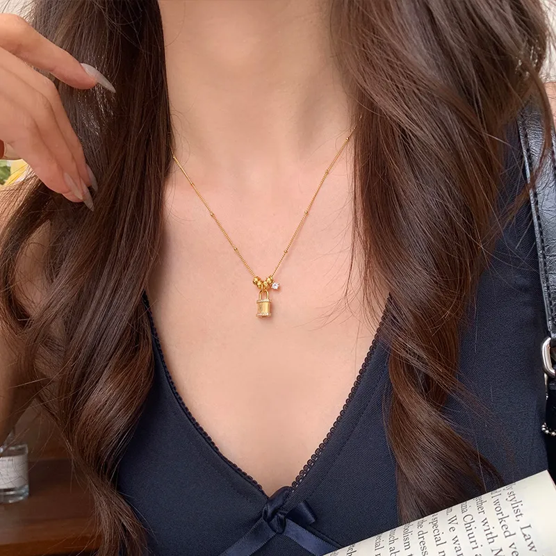 QIDUYINSHI S925 Silver Necklaces Women's-10