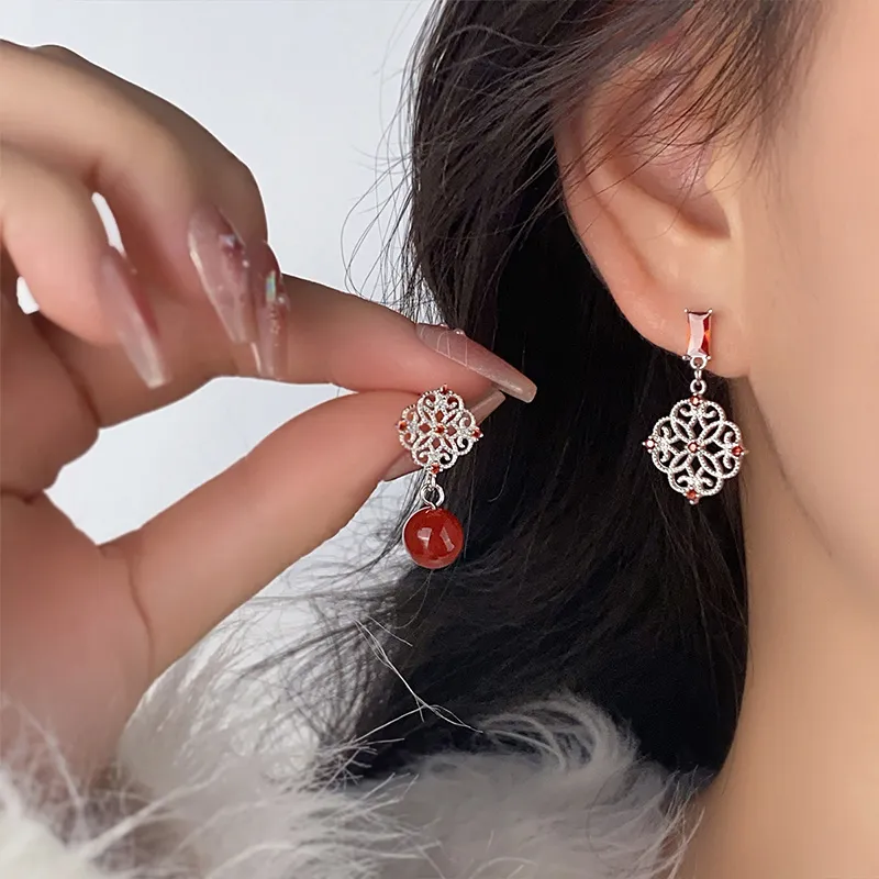 QIDUYINSHI S925 Silver Earrings Women's-4