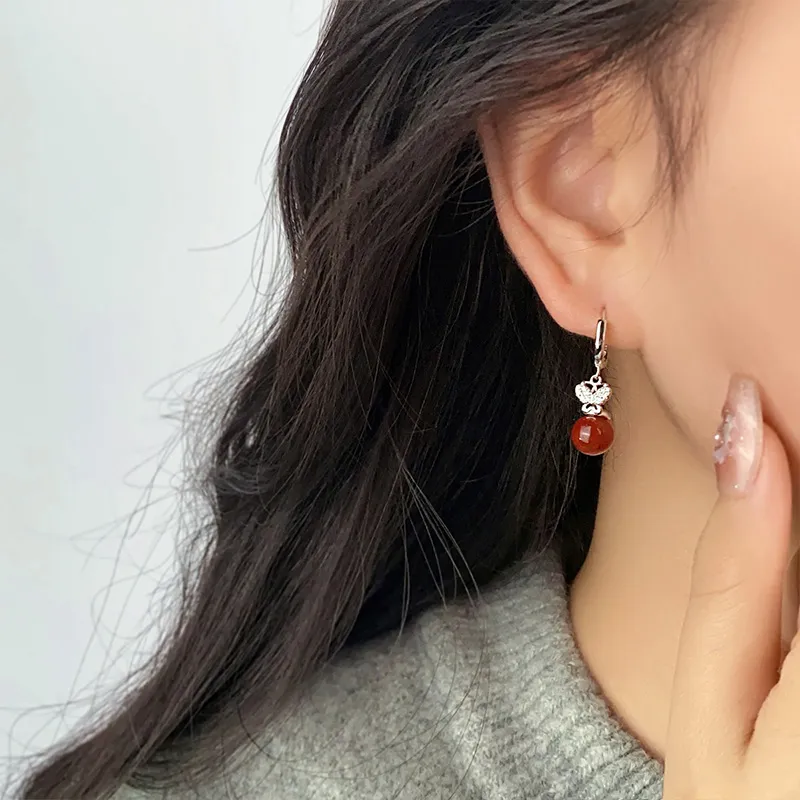 QIDUYINSHI S925 Silver Earrings Women's-4