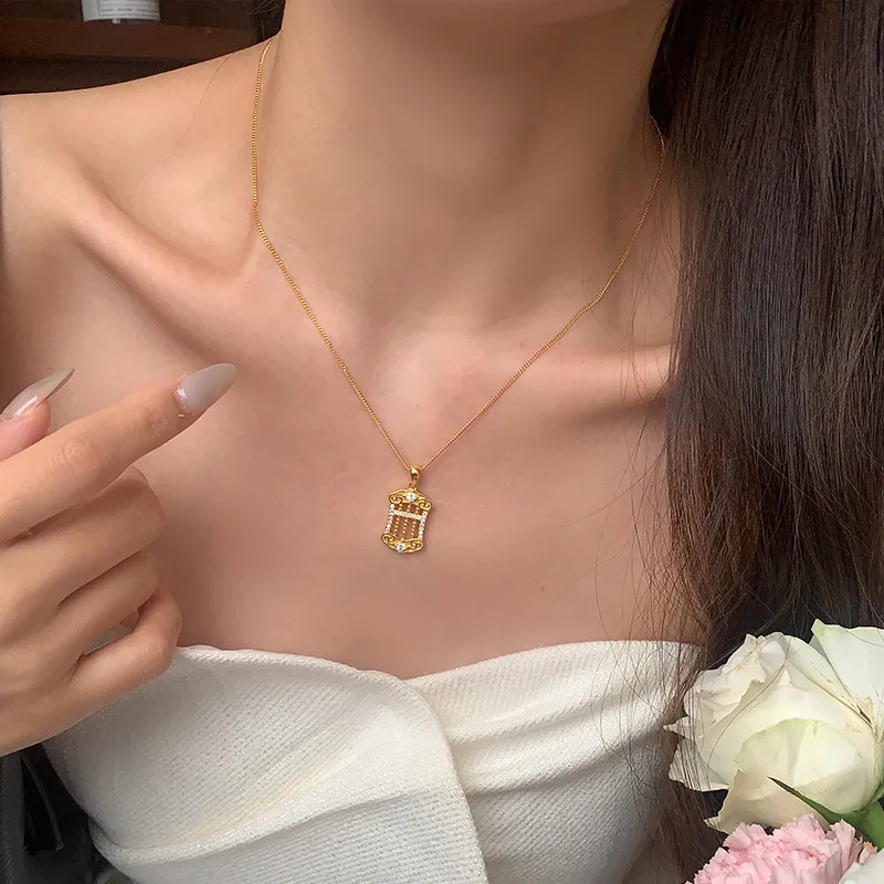 QIDUYINSHI S925 Silver Necklaces Women's-10