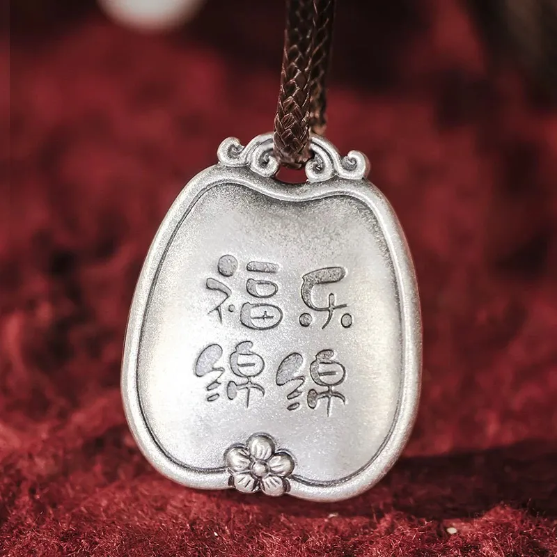 QIDUYINSHI S999 Fine Silver Necklaces Unisex-3