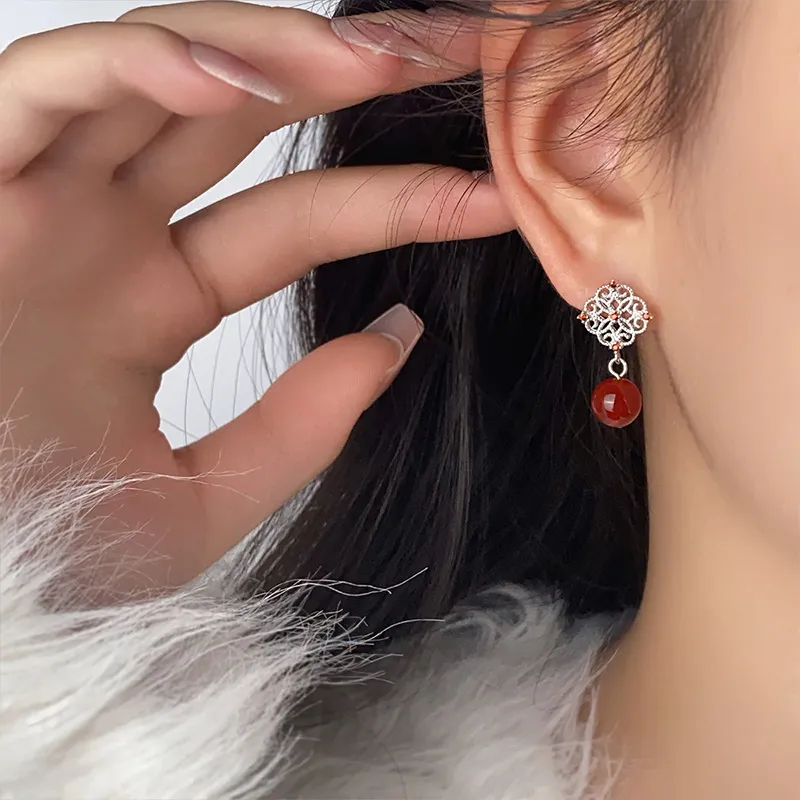 QIDUYINSHI S925 Silver Earrings Women's-6